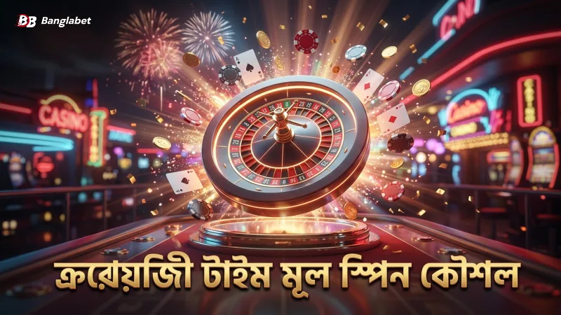 ক্র레이ジী টাইমের মূল চাকা ও স্পিন কৌশল অনুশীলন করুন